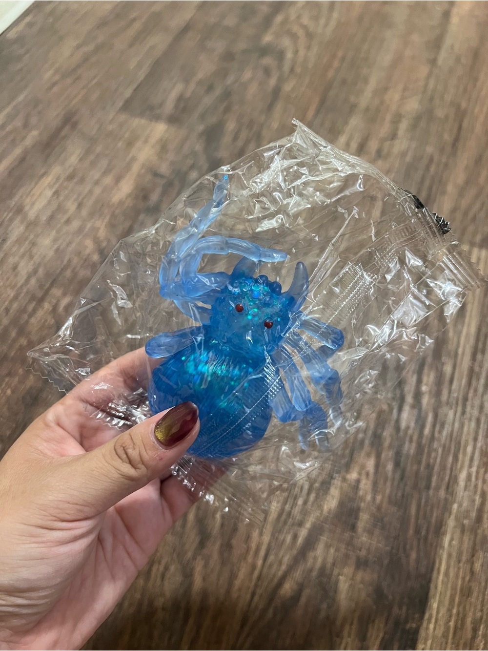 Blue Glitter Spider Sensory Squishy 🕷️💙✨